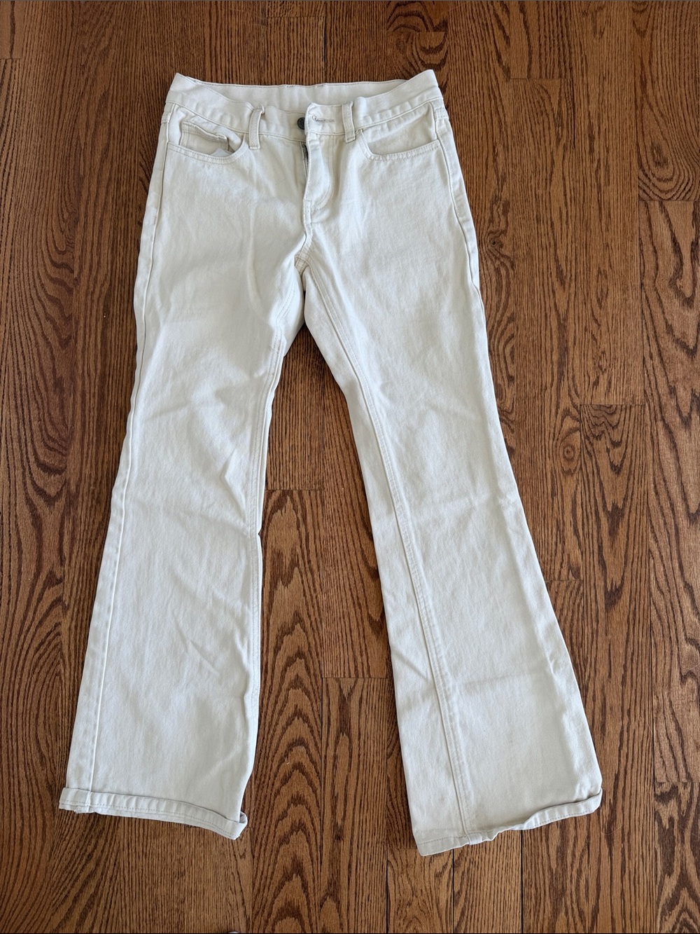 John Galt White Bootcut Jeans